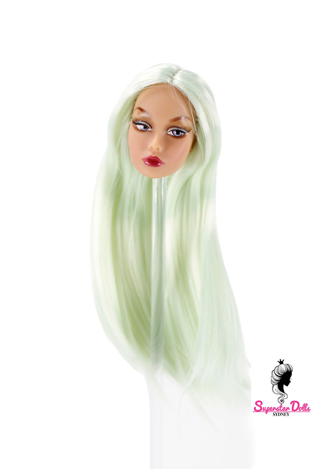 1/6 "Poppy Style" Clone Fashion Doll Head, Skin tone #3 (Wheat/Tanned)
