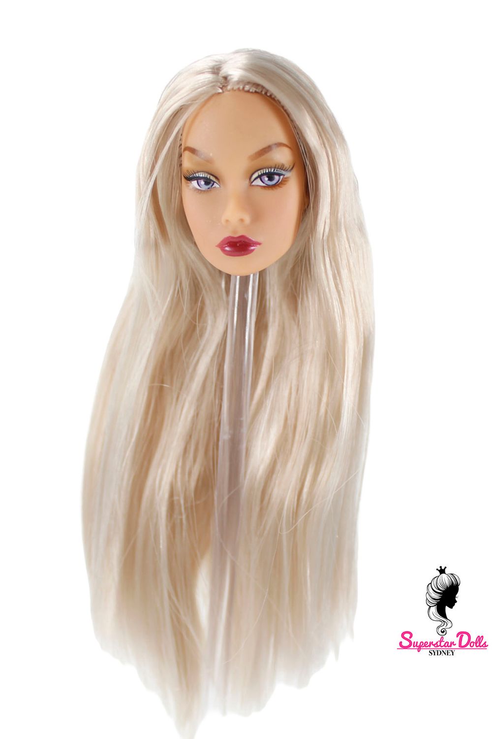 1/6 "Poppy Style" Clone Fashion Doll Head, Skin tone #3 (Wheat/Tanned)