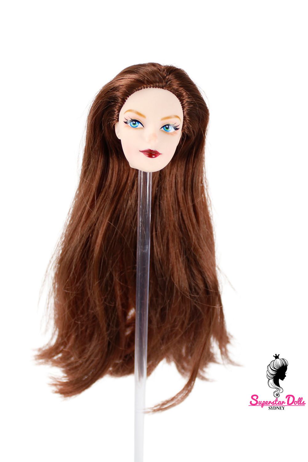 1/6 "Mackie Style" Clone Fashion Doll Head, Skin tone #1 (Ultra White)