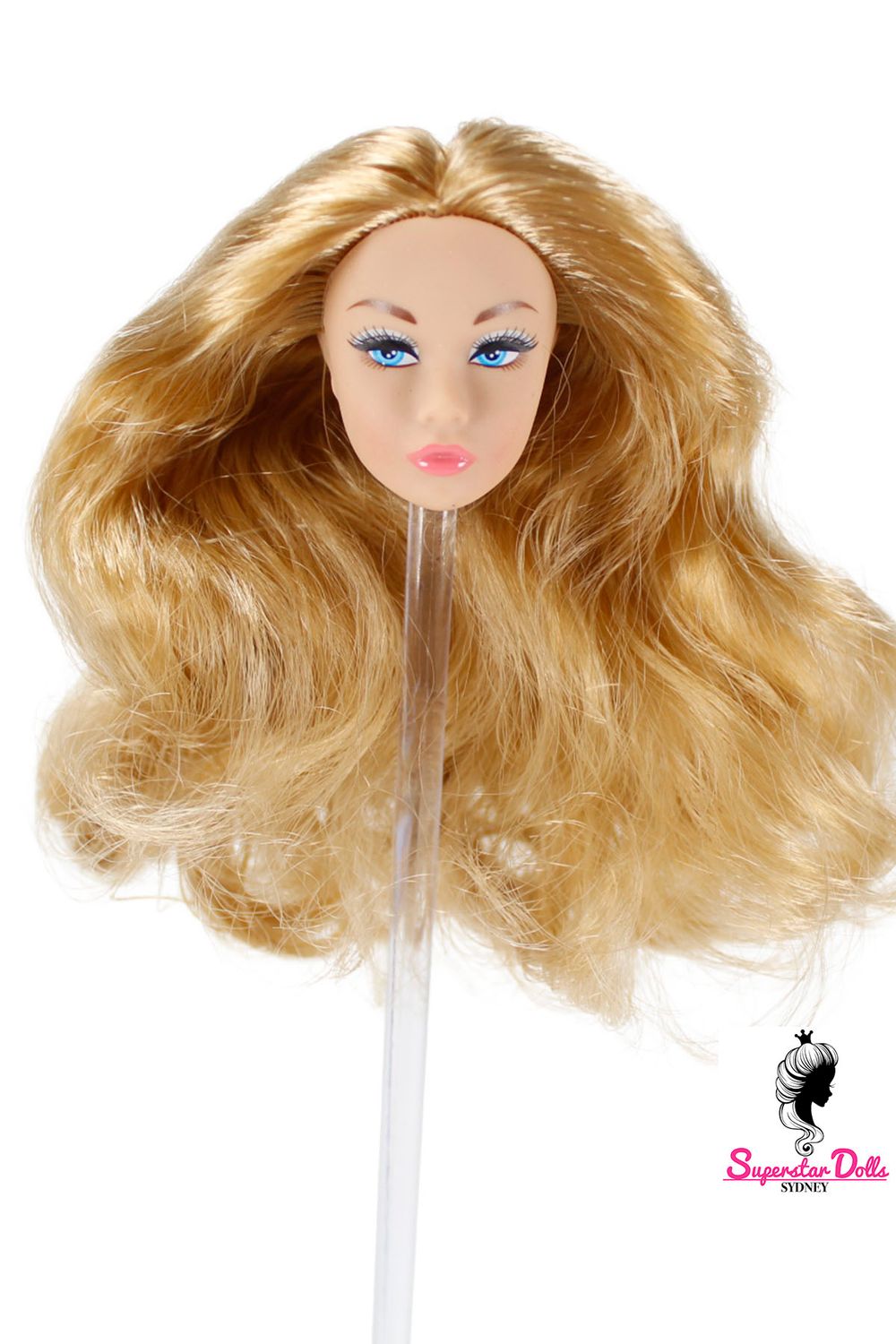 1/6 "Poppy Style" Clone Fashion Doll Head, Skin tone #3 (Wheat/Tanned)