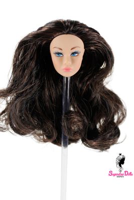 1/6 "Poppy Style" Clone Fashion Doll Head, Skin tone #3 (Wheat/Tanned)