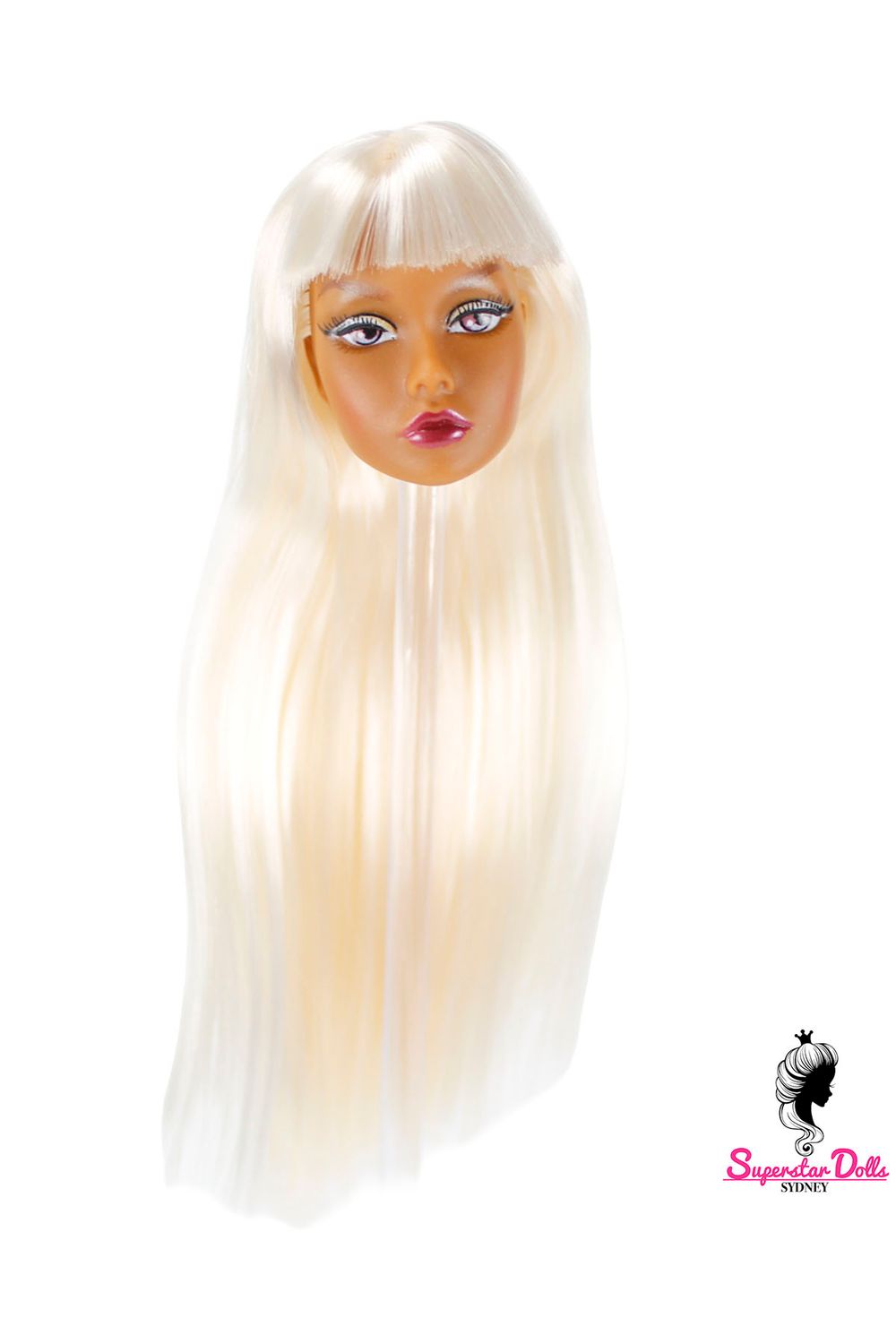 1/6 "Poppy Style" Clone Fashion Doll Head, Skin tone #4 (Brown)