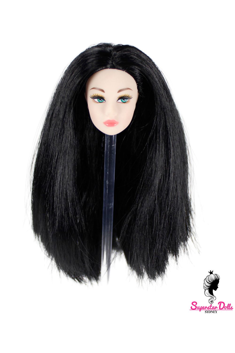 1/6 "Poppy Style" Clone Fashion Doll Head, Skin tone #1 (Ultra White)
