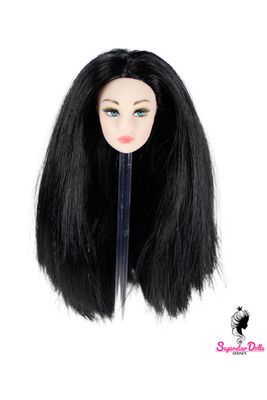 1/6 "Poppy Style" Clone Fashion Doll Head, Skin tone #1 (Ultra White)