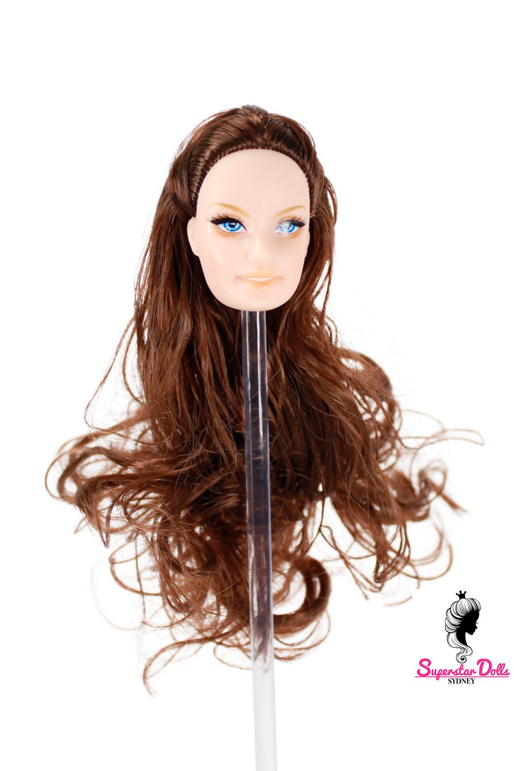 1/6 "Superstar Style" Clone Fashion Doll Head, Skin tone #2 (Pink)