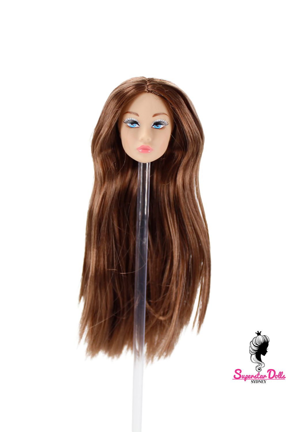 1/6 "Poppy Style" Clone Fashion Doll Head, Skin tone #3 (Wheat/Tanned)