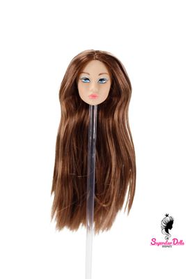 1/6 "Poppy Style" Clone Fashion Doll Head, Skin tone #3 (Wheat/Tanned)