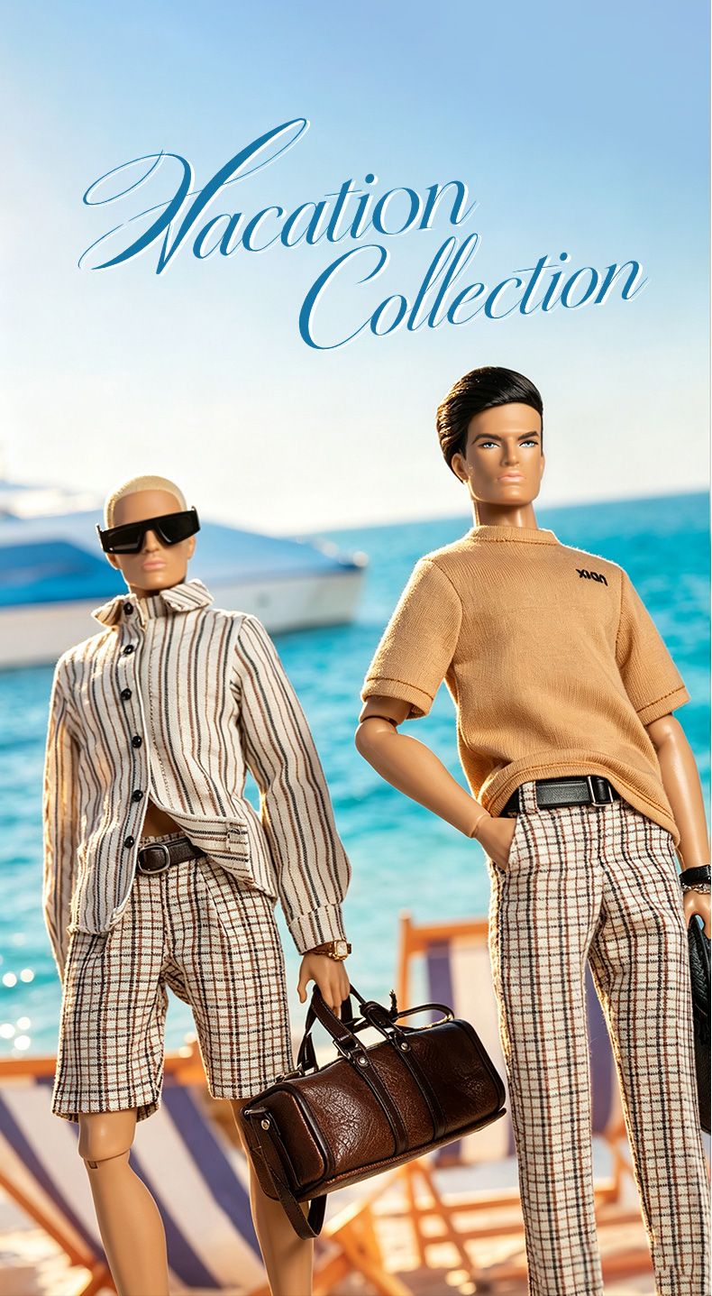 PRE-ORDER: 2 X XianXian Princess: "The Vacation Collection" David Dressed Doll COMPLETE Set