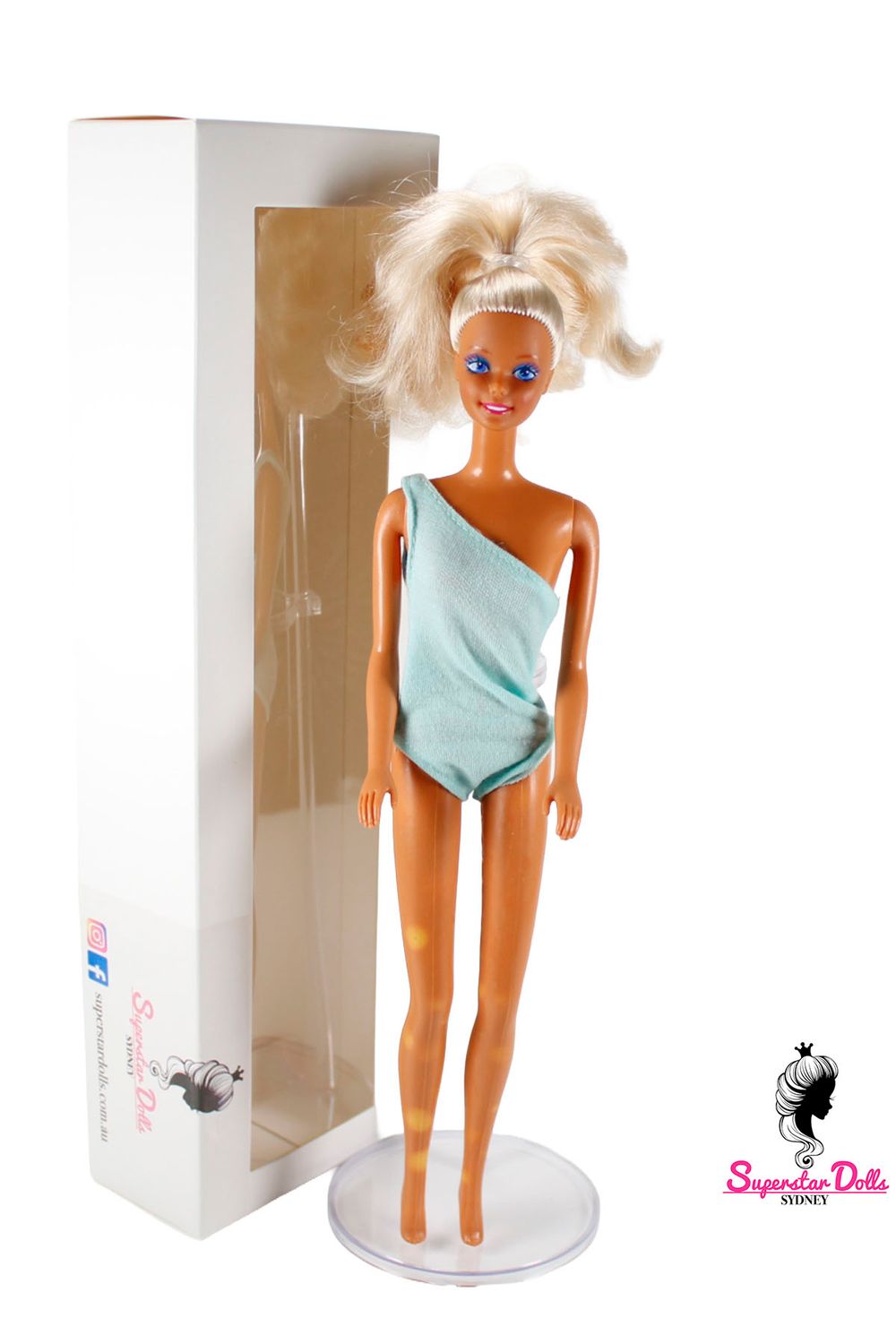 80's/90's Superstar Era DE-BOXED Barbie Doll