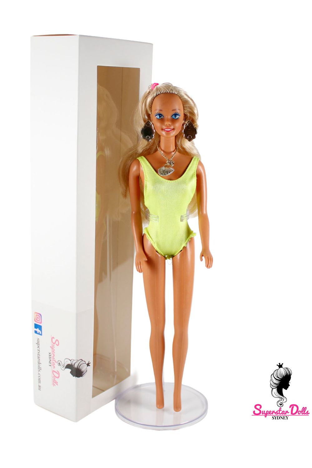 80's/90's Superstar Era DE-BOXED Barbie Doll