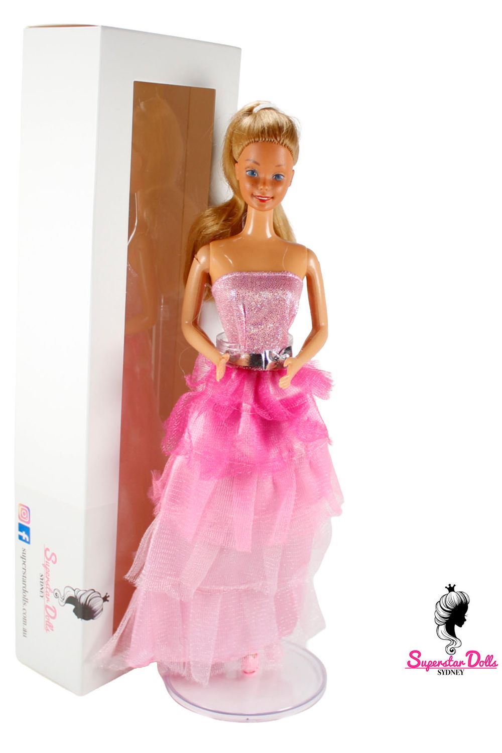 80's/90's Superstar Era DE-BOXED Barbie Doll