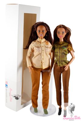 2019 "National Geographic" DE-BOXED Barbie Doll SET OF 2