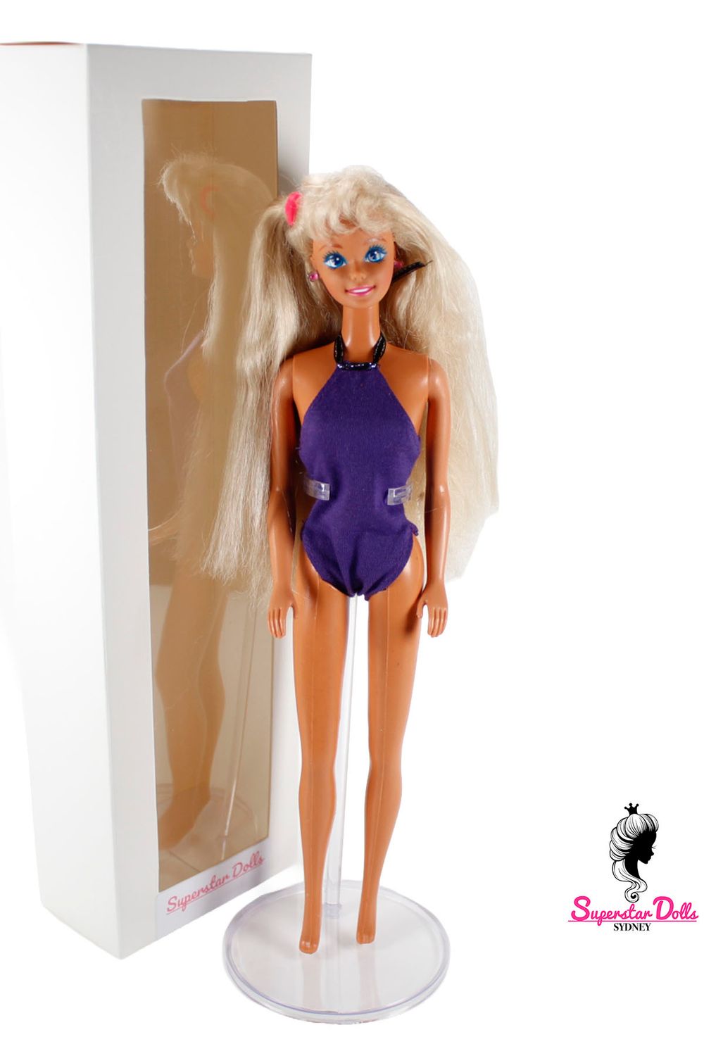1993 "Sun Jewel" Superstar Era DE-BOXED Barbie Doll