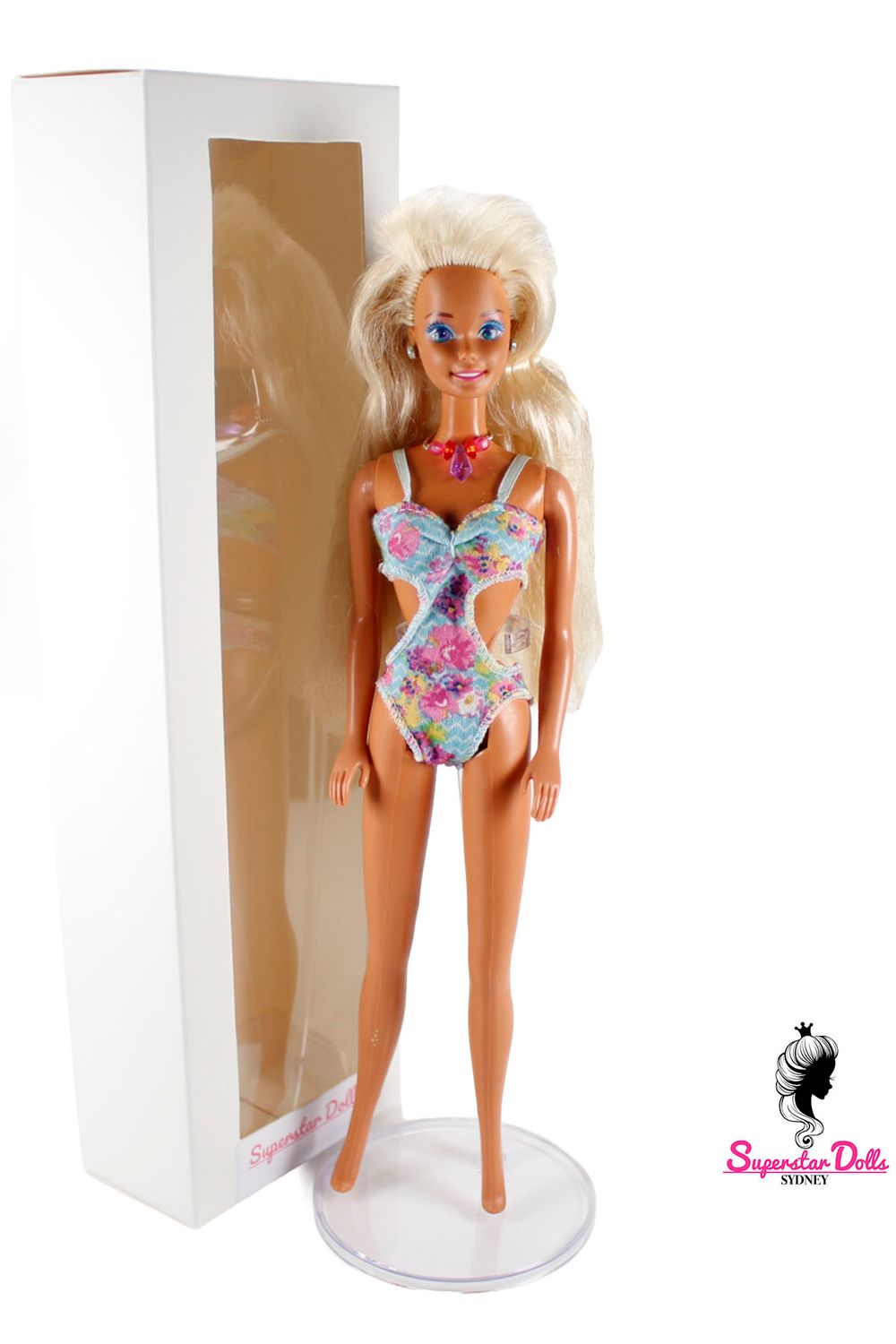 1992 "Glitter Beach" Superstar Era DE-BOXED Barbie Doll