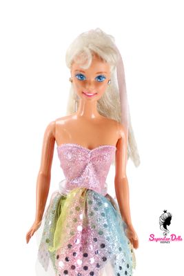1995 "Bubble Angel" Superstar Era DE-BOXED Barbie Doll