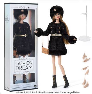 PRE-ORDER: "Fashion Dream" 12.5" (Poppy Style) Dressed Supermodel Fashion Doll-Model 3