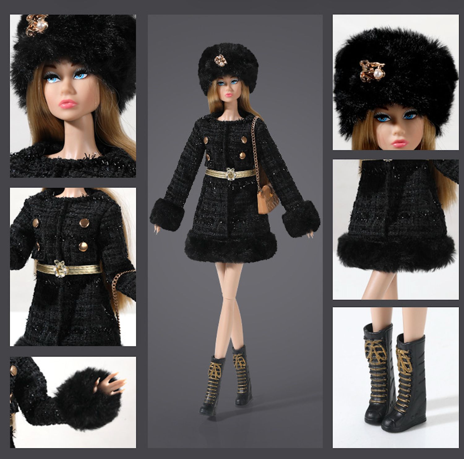 PRE-ORDER: "Fashion Dream" 12.5" (Poppy Style) Dressed Supermodel Fashion Doll-Model 3