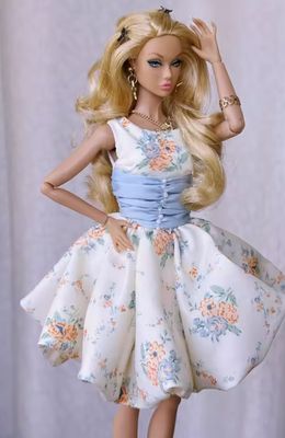 PRE-ORDER: "Floral Vintage Style" Fashion Set for Barbie/Integrity Toys &amp; Similar Sized Fashion Dolls