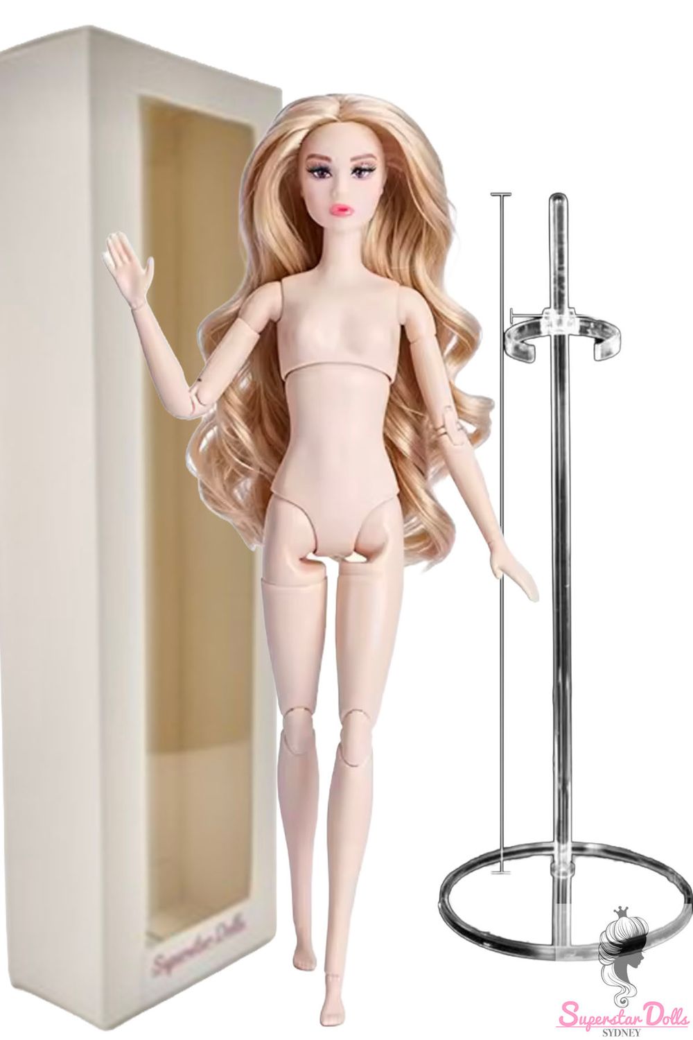 PRE-ORDER: "Poppy Style" 11.5" Nude Articulated Fashion Doll-Model 4