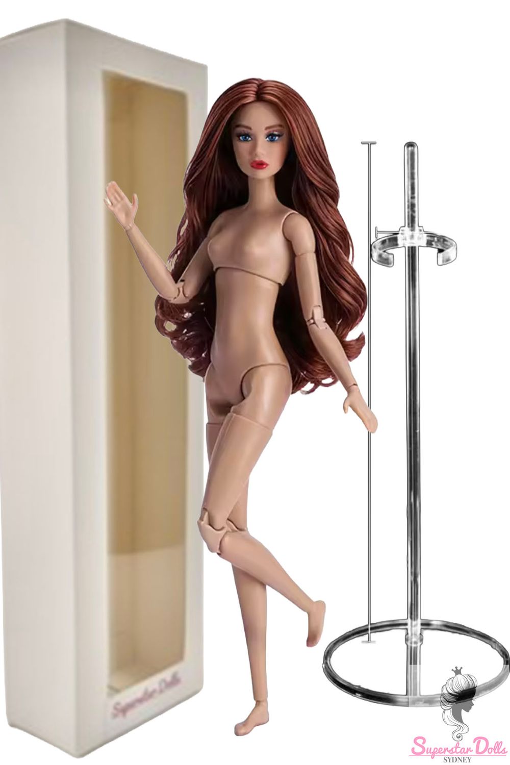 PRE-ORDER: "Poppy Style" 11.5" Nude Articulated Fashion Doll-Model 3