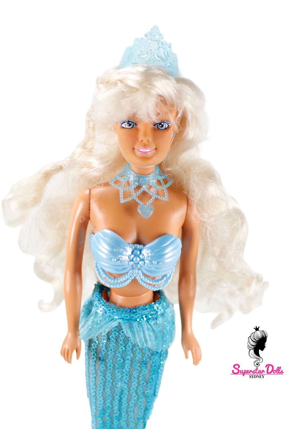 90's Era Mermaid Dressed DE-BOXED 11.5" Barbie Doll Clone Doll by Barter