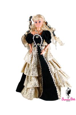 90's Era "Elegant Elli-Model #2981" Dressed 11.5" DE-BOXED Barbie Doll Clone Doll by M&amp;C Toy Co.