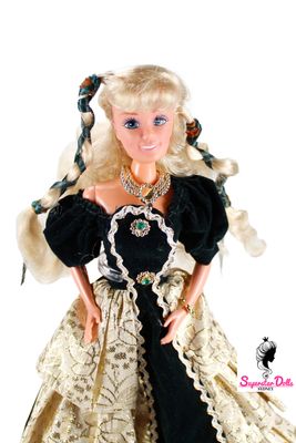 90's Era "Elegant Elli-Model #2981" Dressed 11.5" DE-BOXED Barbie Doll Clone Doll by M&amp;C Toy Co.