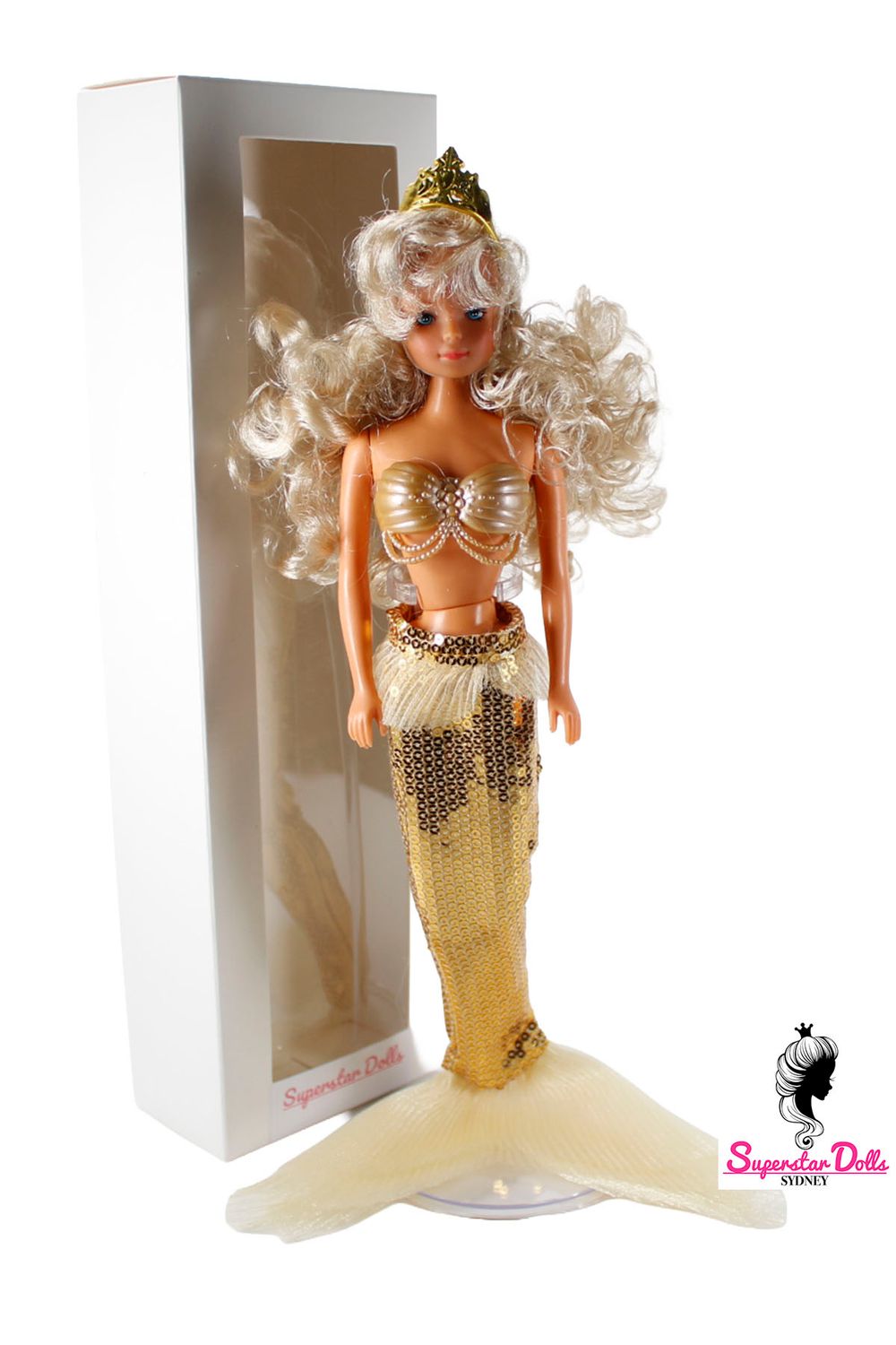 80's/90's Era Mermaid Dressed DE-BOXED "Betty Teen" 11.5" Barbie Doll Clone Doll by Tong