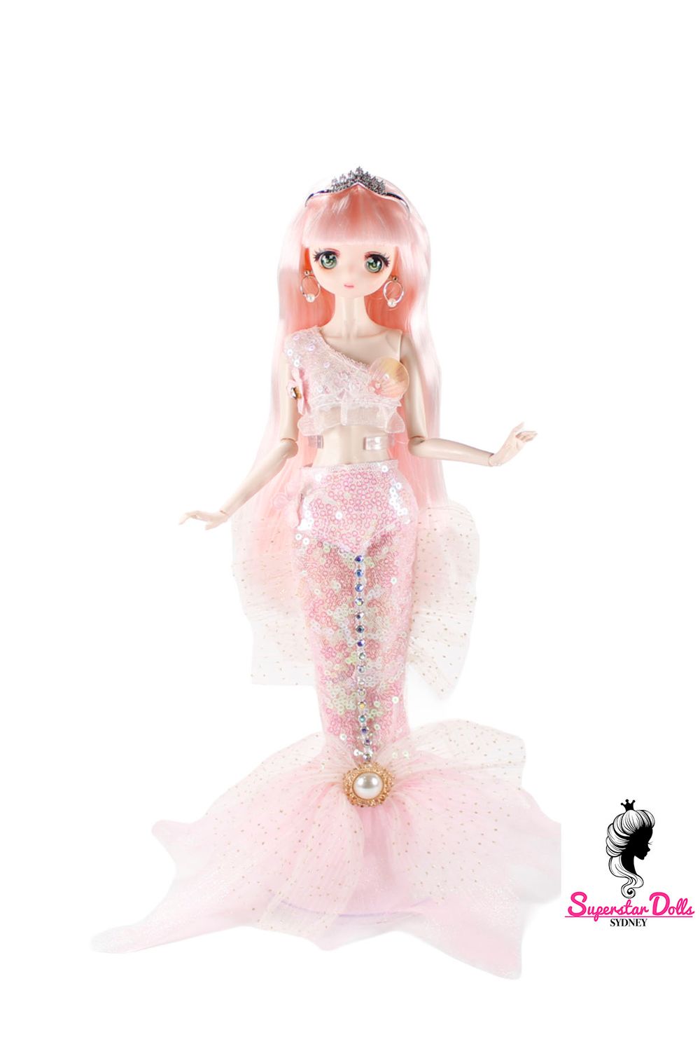 Runway Dolls: Custom"Manga Mermaid" 12.5" Collector Dressed Doll