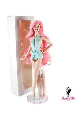 Runway Dolls: Custom OOAK 12.5" Superstar Barbie Doll