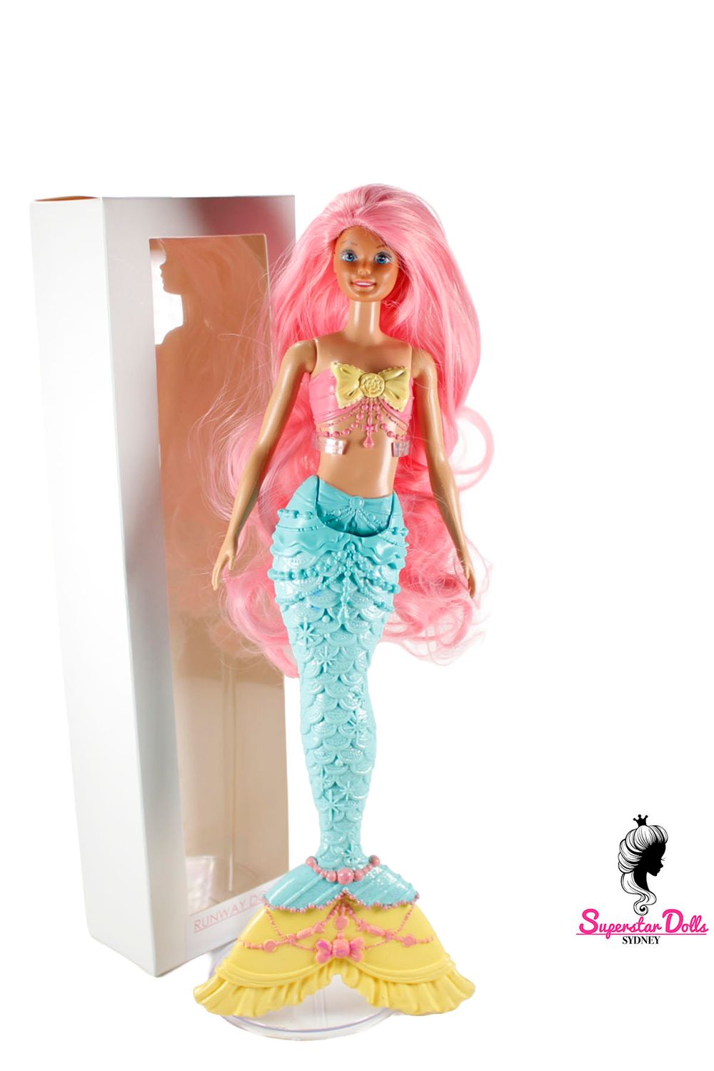 Runway Dolls: Custom OOAK 11.5" Superstar Mermaid Barbie Doll