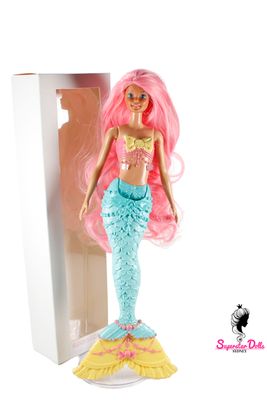 Runway Dolls: Custom OOAK 11.5" Superstar Mermaid Barbie Doll