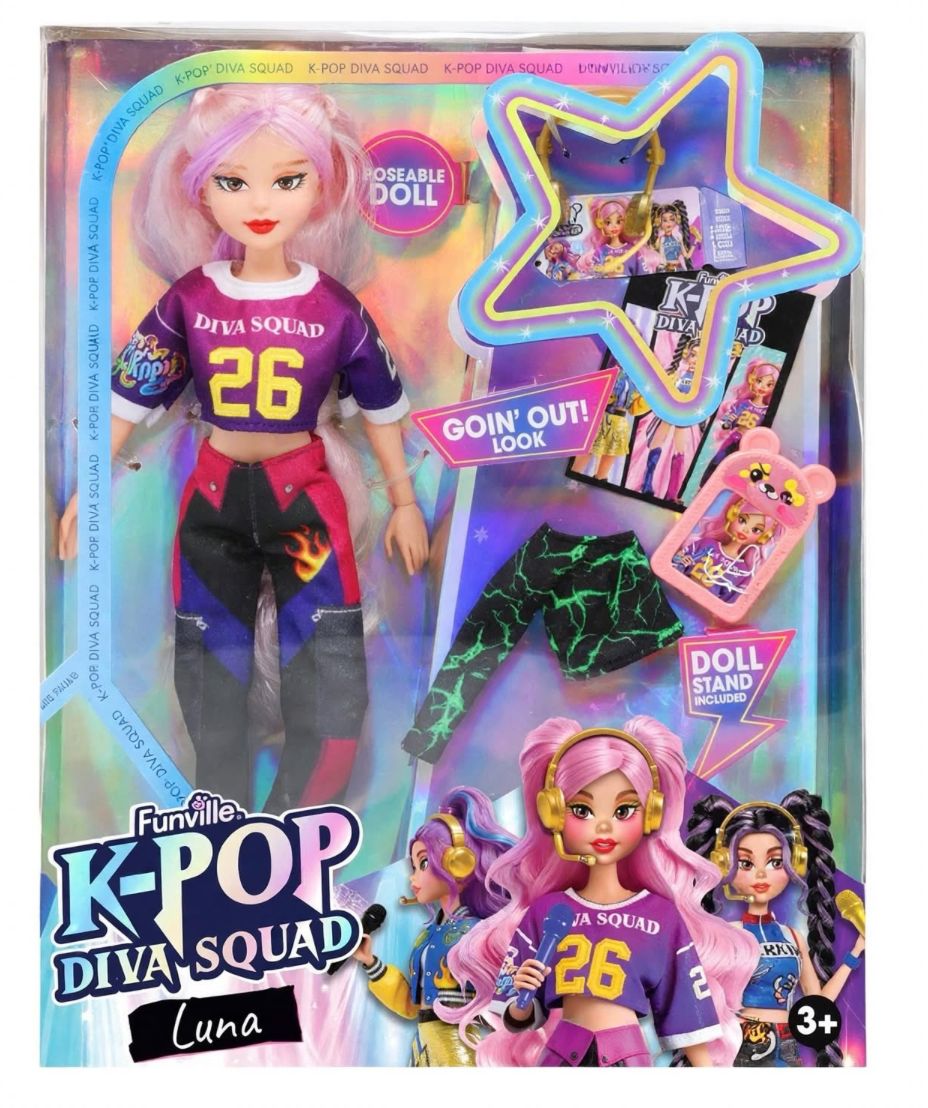 2026 Funville: "K-Pop Diva Squad-Luna" 11.5" Fashion Doll