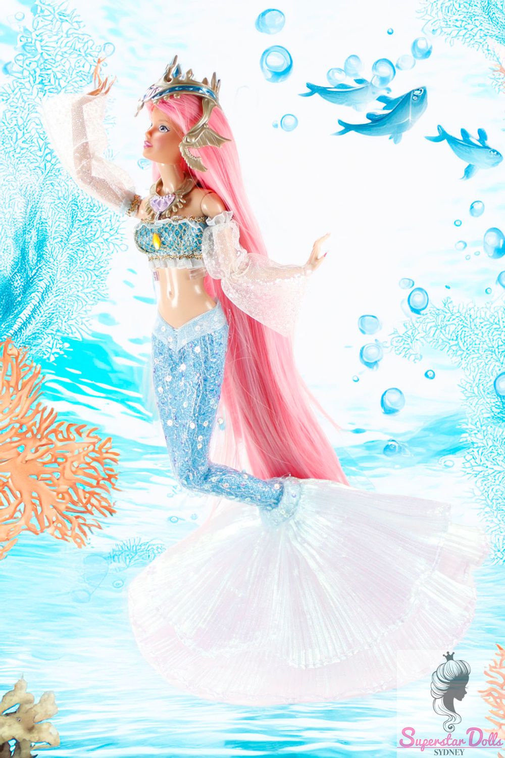 Runway Dolls: OOAK "Fantasy Mermaid" Custom Barbie Doll