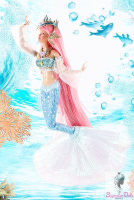 Runway Dolls: OOAK "Fantasy Mermaid" Custom Barbie Doll