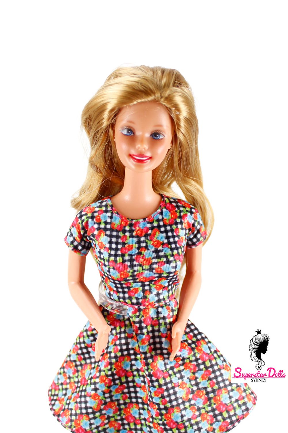 Runway Dolls: 80's/90's Superstar Era OOAK Dressed Barbie Doll with Custom Wig