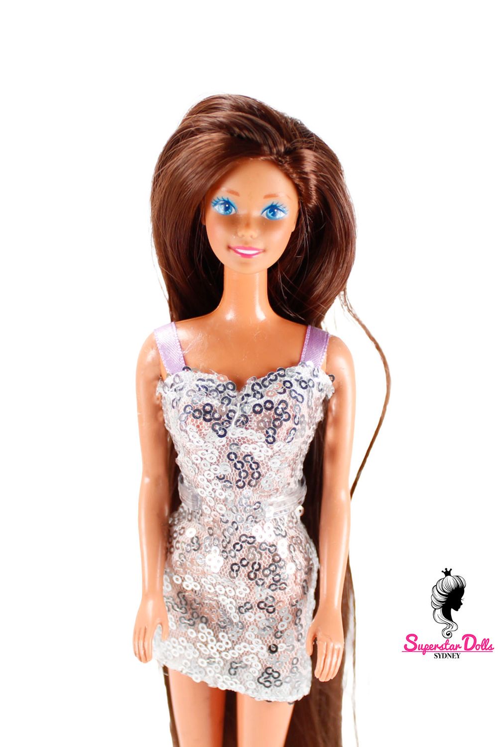 Runway Dolls: 80's/90's Superstar Era OOAK Dressed Barbie Doll with Custom Wig