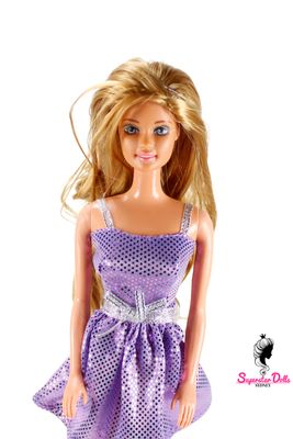 Runway Dolls: 80's/90's Superstar Era Teresa OOAK Dressed Barbie Doll with Custom Wig