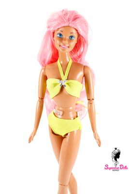 Runway Dolls: 80's/90's Superstar Era OOAK Dressed Barbie Doll with Custom Wig