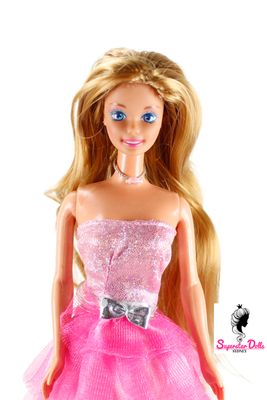 Runway Dolls: 80's/90's Superstar Era OOAK Dressed Barbie Doll with Custom Wig