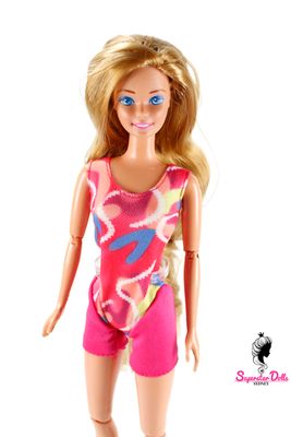 Runway Dolls: 80's/90's Superstar Era OOAK Dressed Barbie Doll with Custom Wig