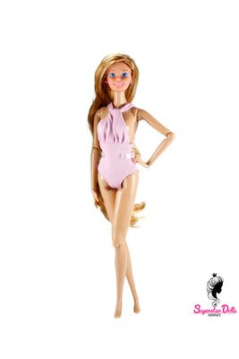 Runway Dolls: 80's/90's Superstar Era OOAK Dressed Barbie Doll with Custom Wig