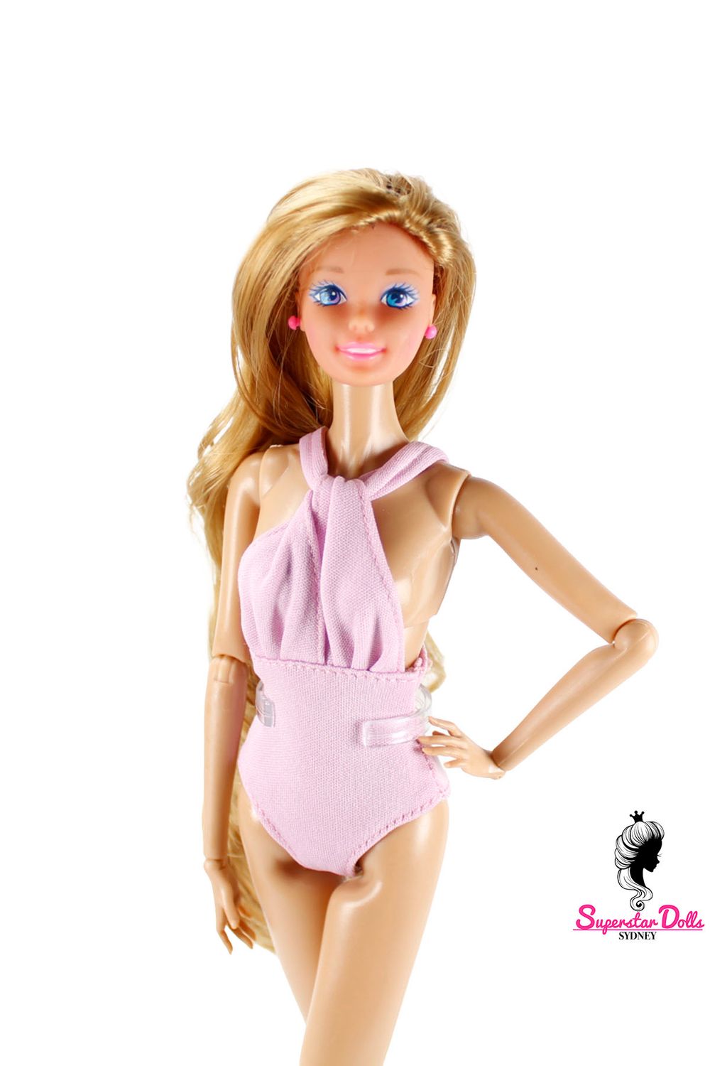Runway Dolls: 80's/90's Superstar Era OOAK Dressed Barbie Doll with Custom Wig