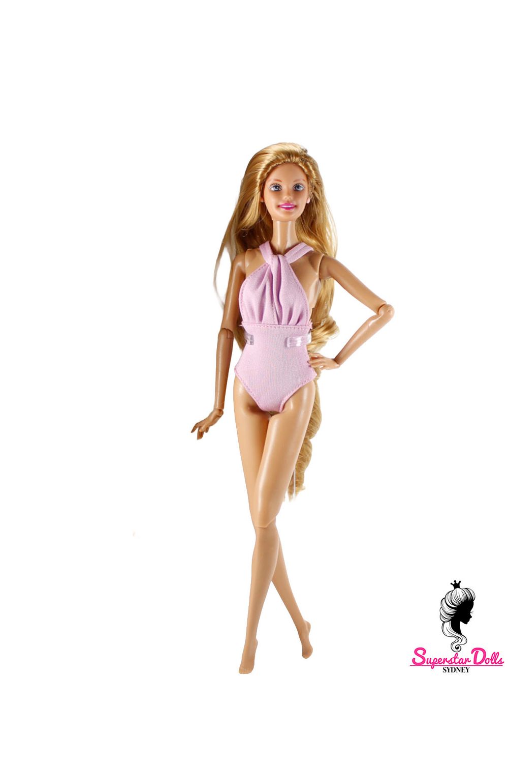 Runway Dolls: Late 90's/2000's Era OOAK Dressed Barbie Doll with Custom Wig