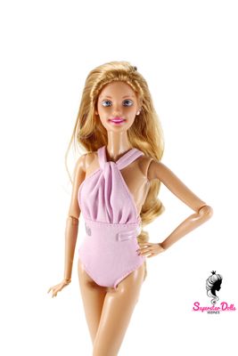 Runway Dolls: Late 90's/2000's Era OOAK Dressed Barbie Doll with Custom Wig