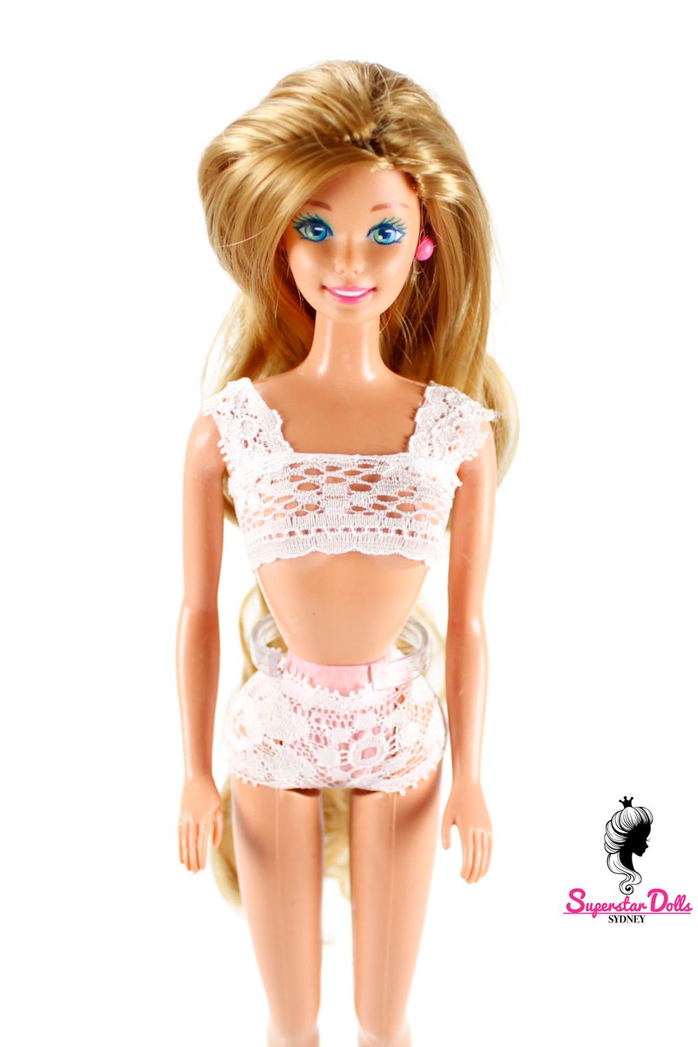 Runway Dolls: 80's/90's Superstar Era OOAK Dressed Barbie Doll with Custom Wig