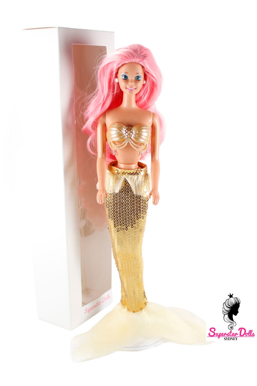 1992 "Magical Hair Mermaid" OOAK Dressed Barbie Doll with Custom Wig