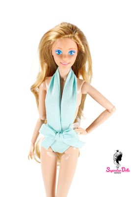 Runway Dolls: 80's/90's Superstar Era OOAK Dressed Barbie Doll with Custom Wig