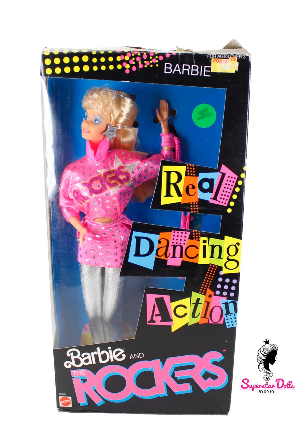 1986 "Barbie And The Rockers: Real Dancing Action" Barbie Doll-NRFB
