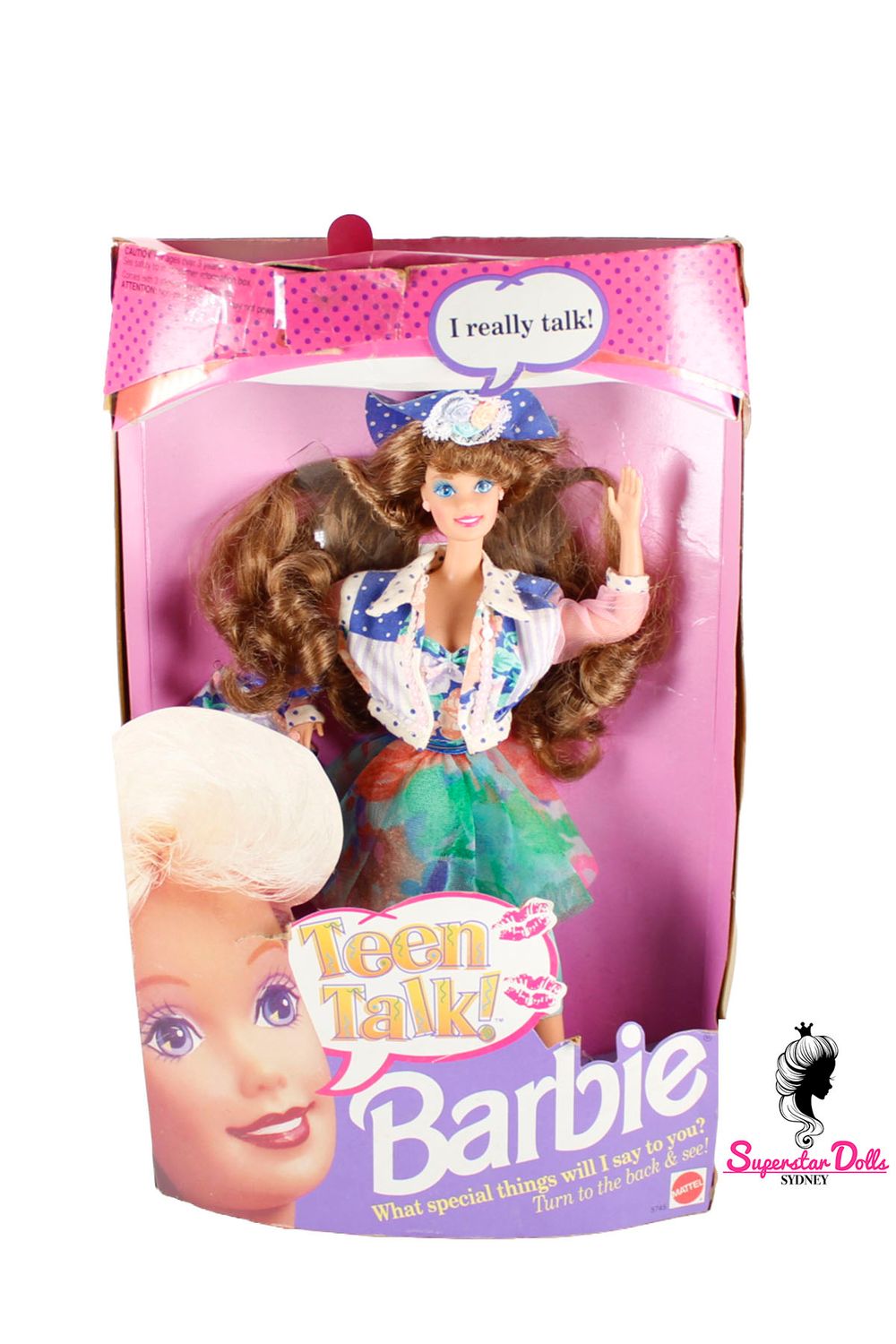 1991 "Teen Talk" Brunette Barbie Doll-NRFB